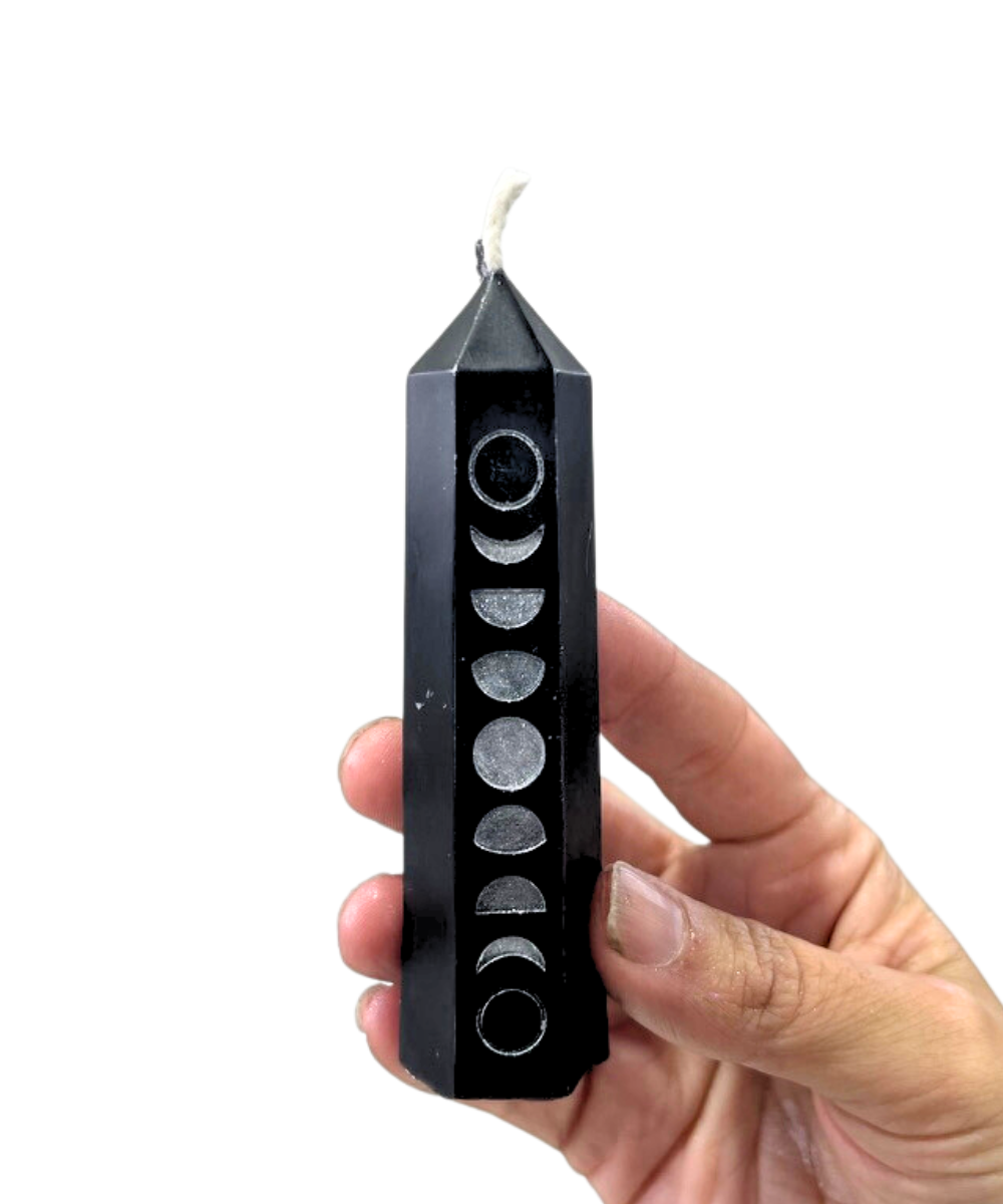 Phases of the Moon Beeswax Candle
